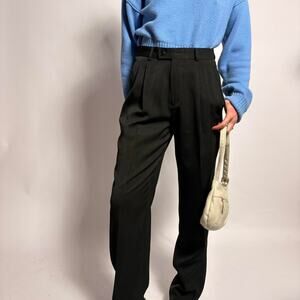 Vintage Barrage Cigarette Trousers - Black